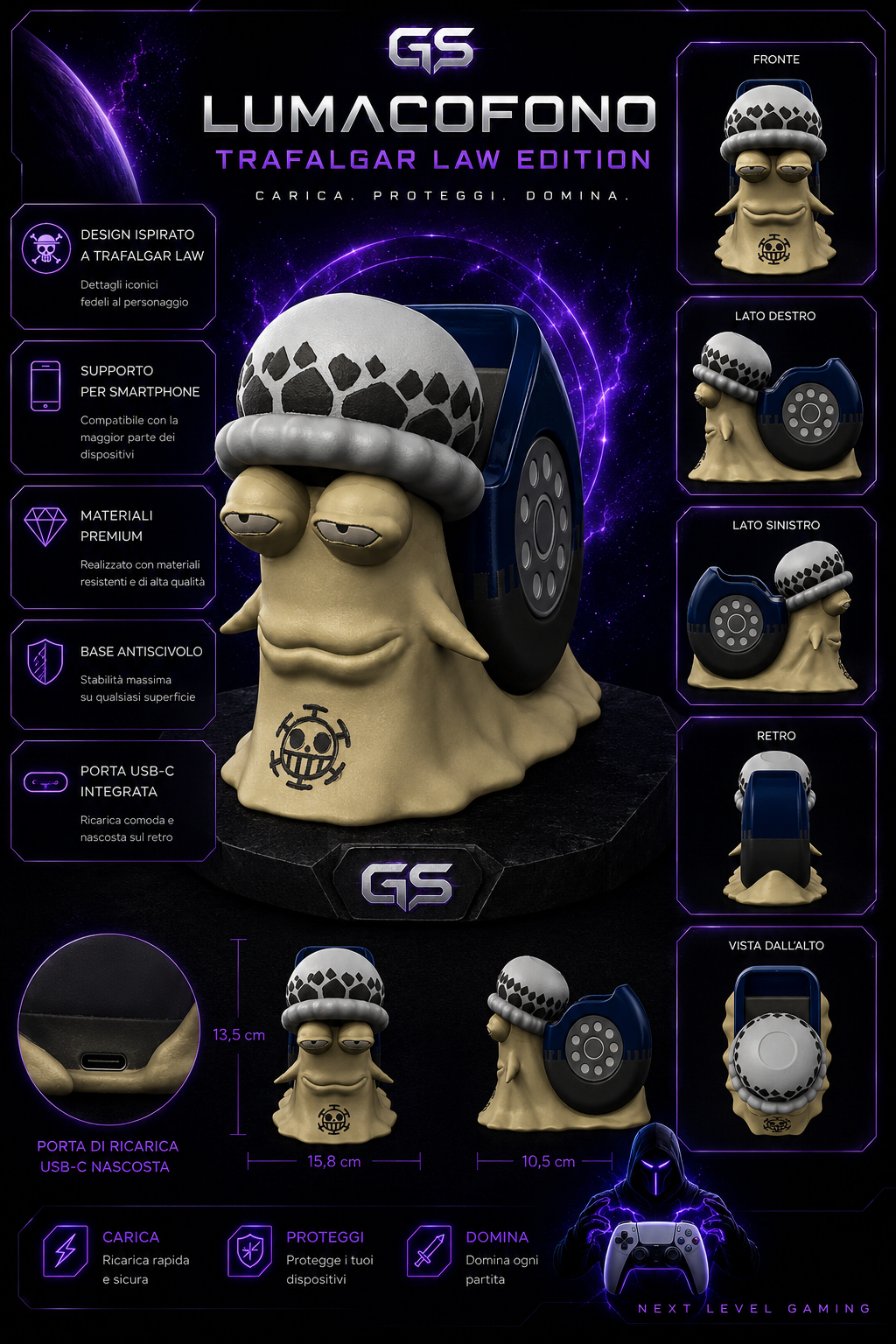 Docking Station Smartphone – Lumacofano Trafalgar Law Edition
